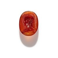 A Neoclassical Carnelian Intaglio with Athena Parthenos