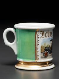A Coal Truck Driver's Porcelain Occupational Shaving Mug