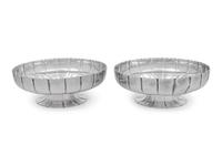 A Pair of American Silver Sweetmeat Dishes