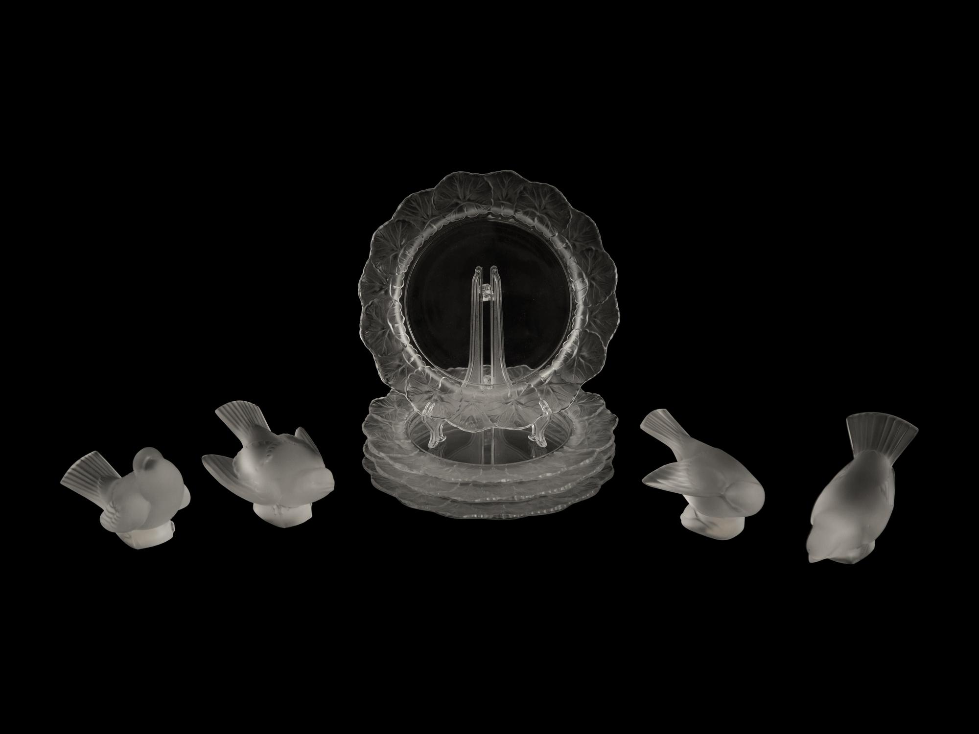 A Group of Lalique Table Articles