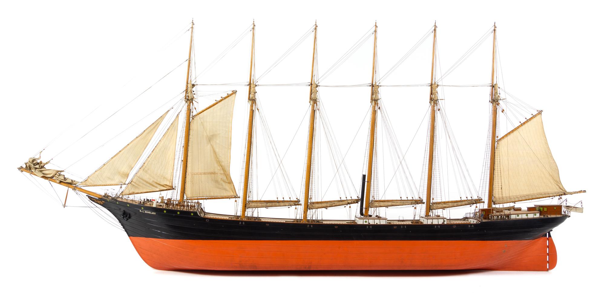 A Model of the "William L. Douglas" Height of model 45 1/4 x length 104 inches.