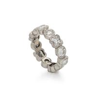 PLATINUM AND DIAMOND ETERNITY RING