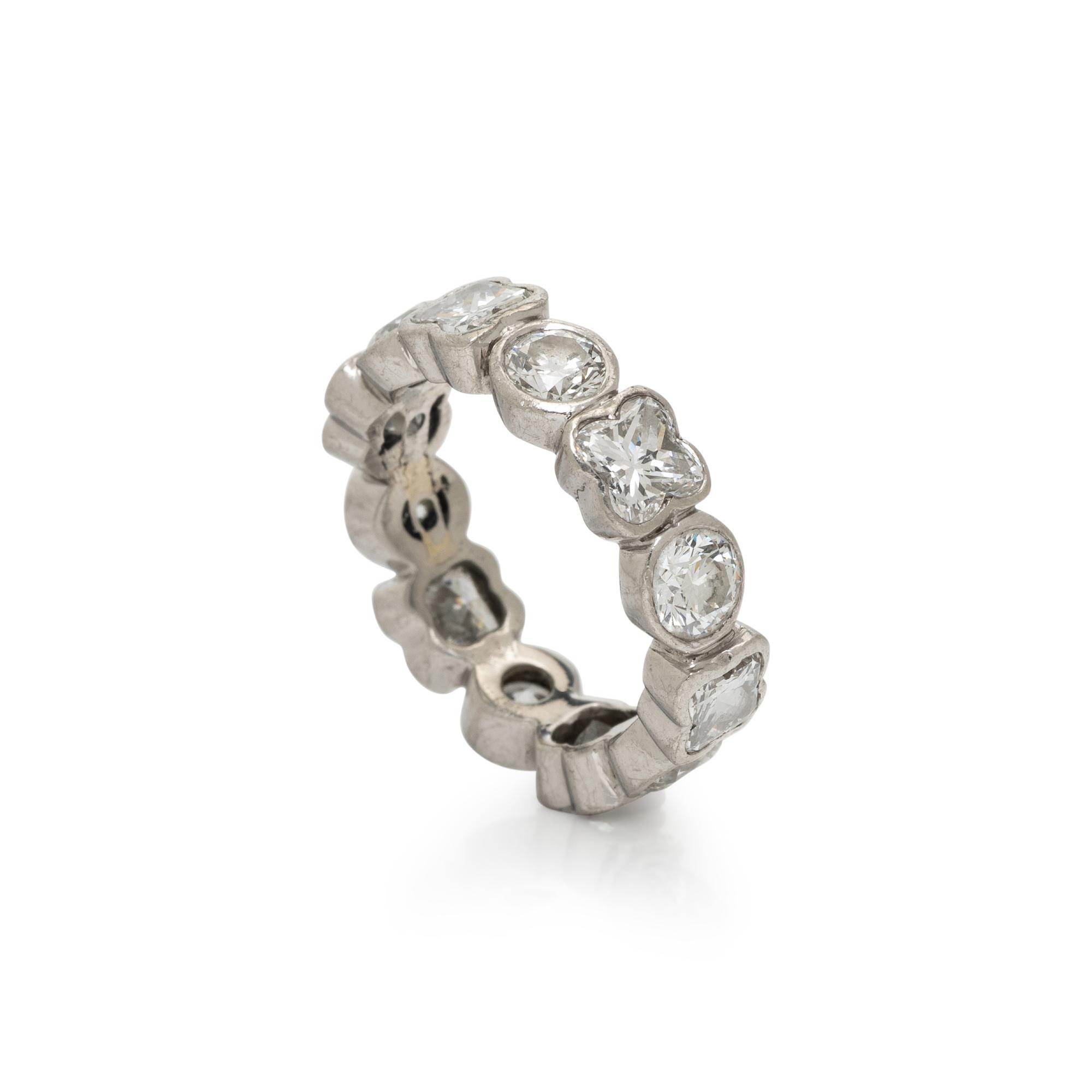 PLATINUM AND DIAMOND ETERNITY RING
