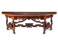A Renaissance Style Walnut Console Table