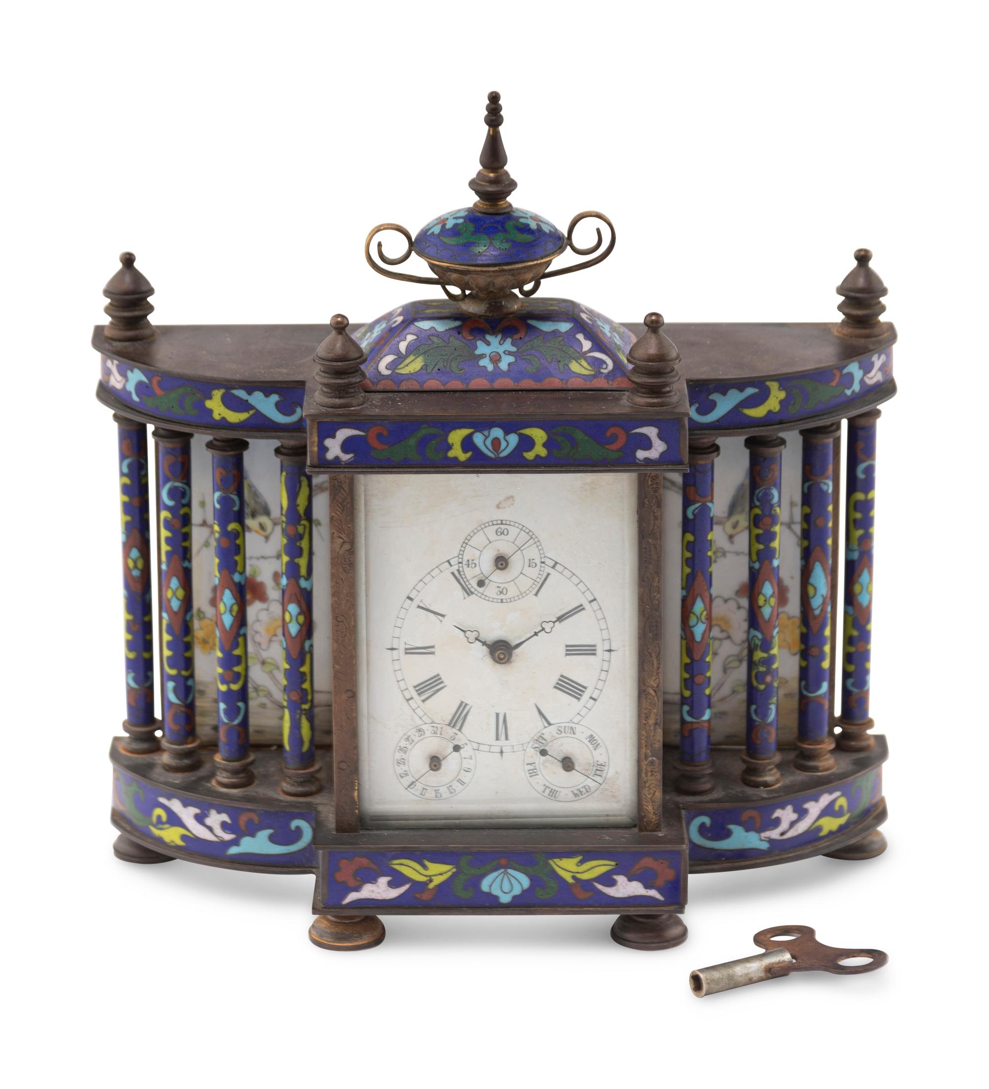 A Chinese Cloisonné Clock