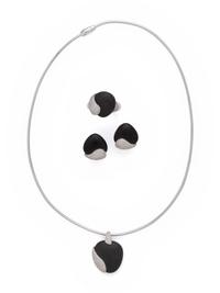 MOVADO, WHITE GOLD, PEBBLE AND DIAMOND SET