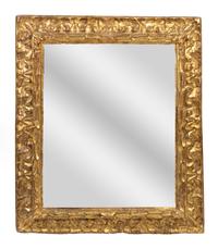 An Italian Baroque Giltwood Mirror