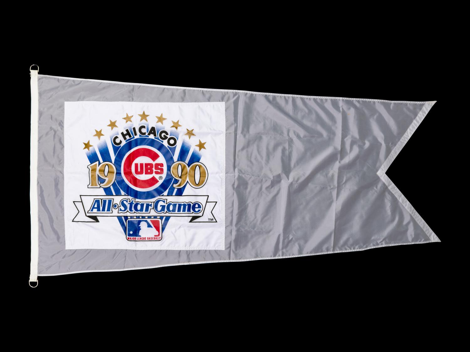 An Authentic 1990 Major League Baseball All-Star Game Wrigley Field Stadium Flag,