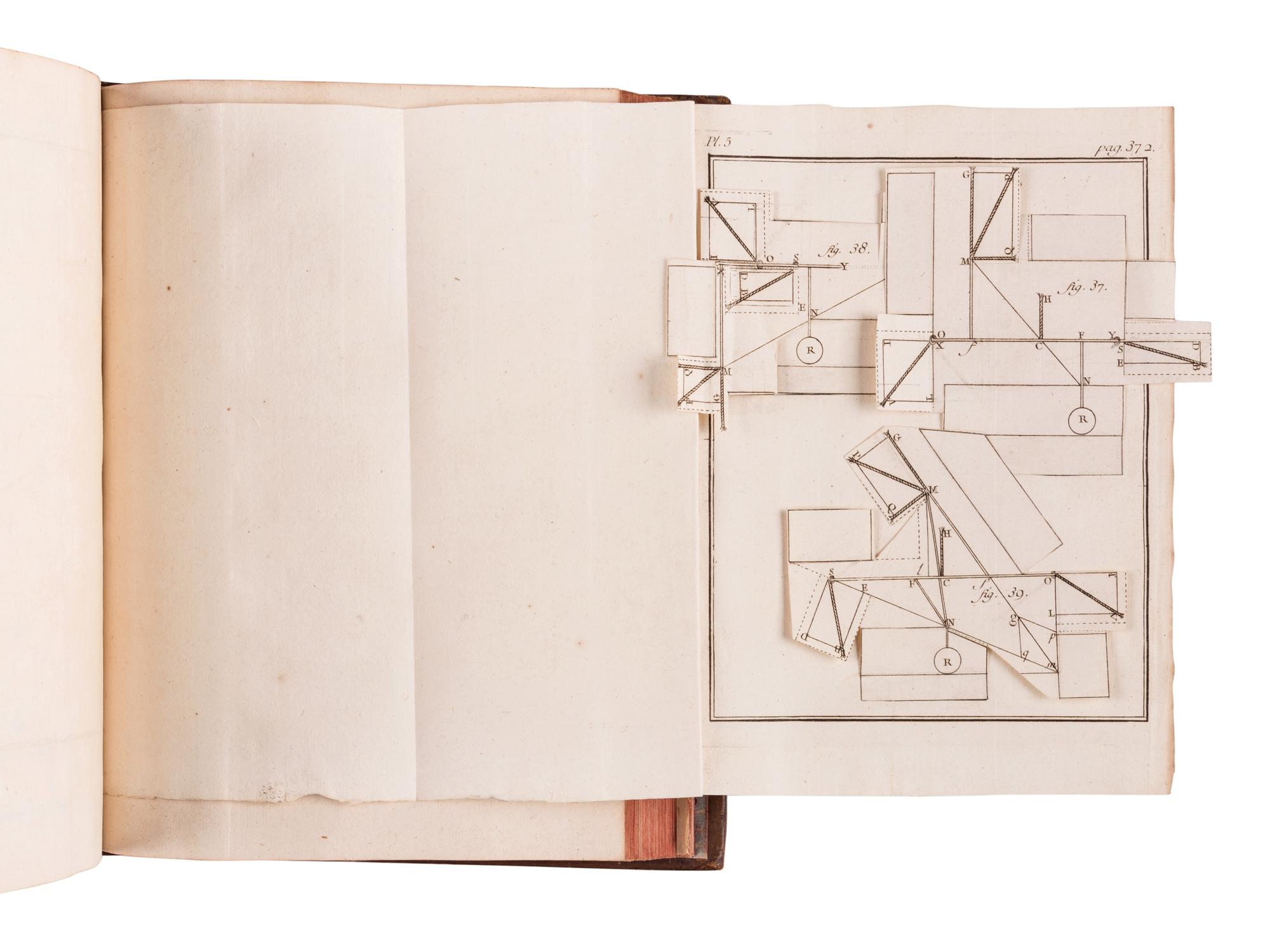 TRABAUD, Jean. Principes sur le mouvement et l'equilibre, pour servir d'introduction aux mecaniques & a la physique . Paris: Jean Desaint & Charles Saillant, 1741.