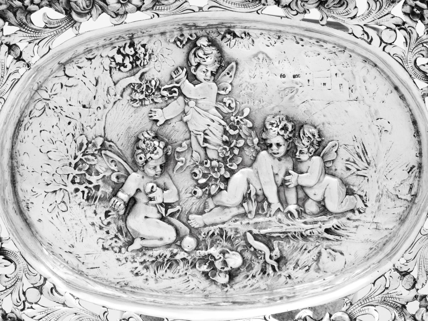 A German Silver Centerpiece Basket