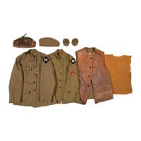 Group of Two 339th Infantry Regiment 1917 Tunics with Vest