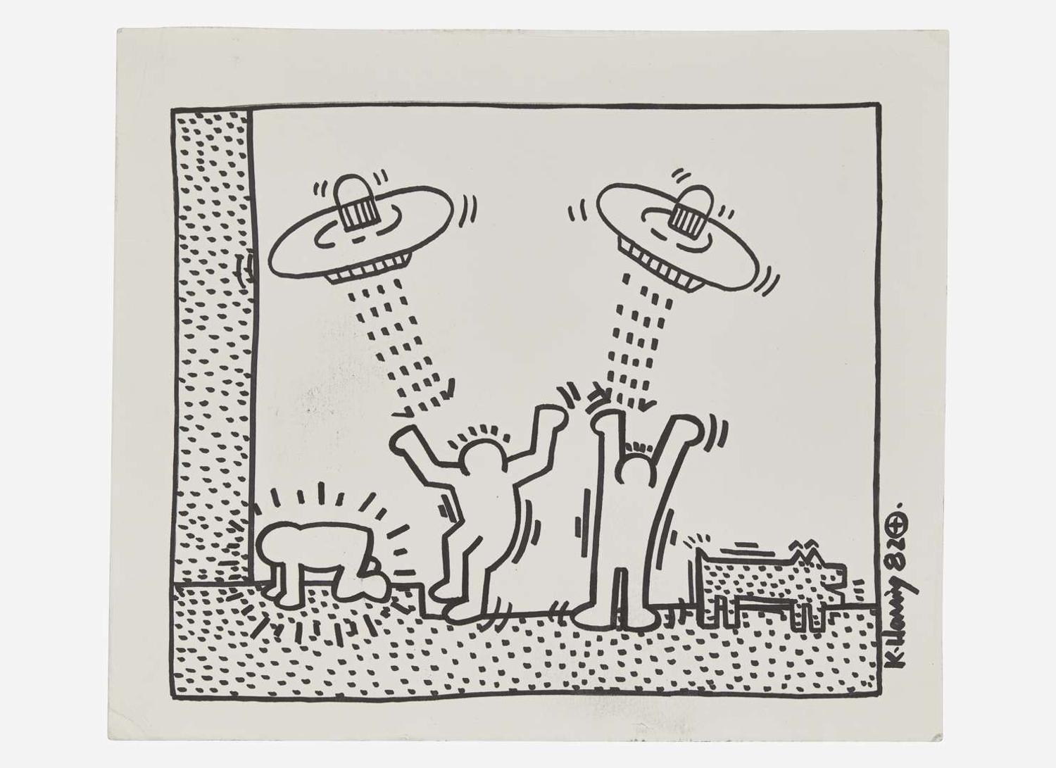 Keith Haring (American, 1958-1990), Untitled