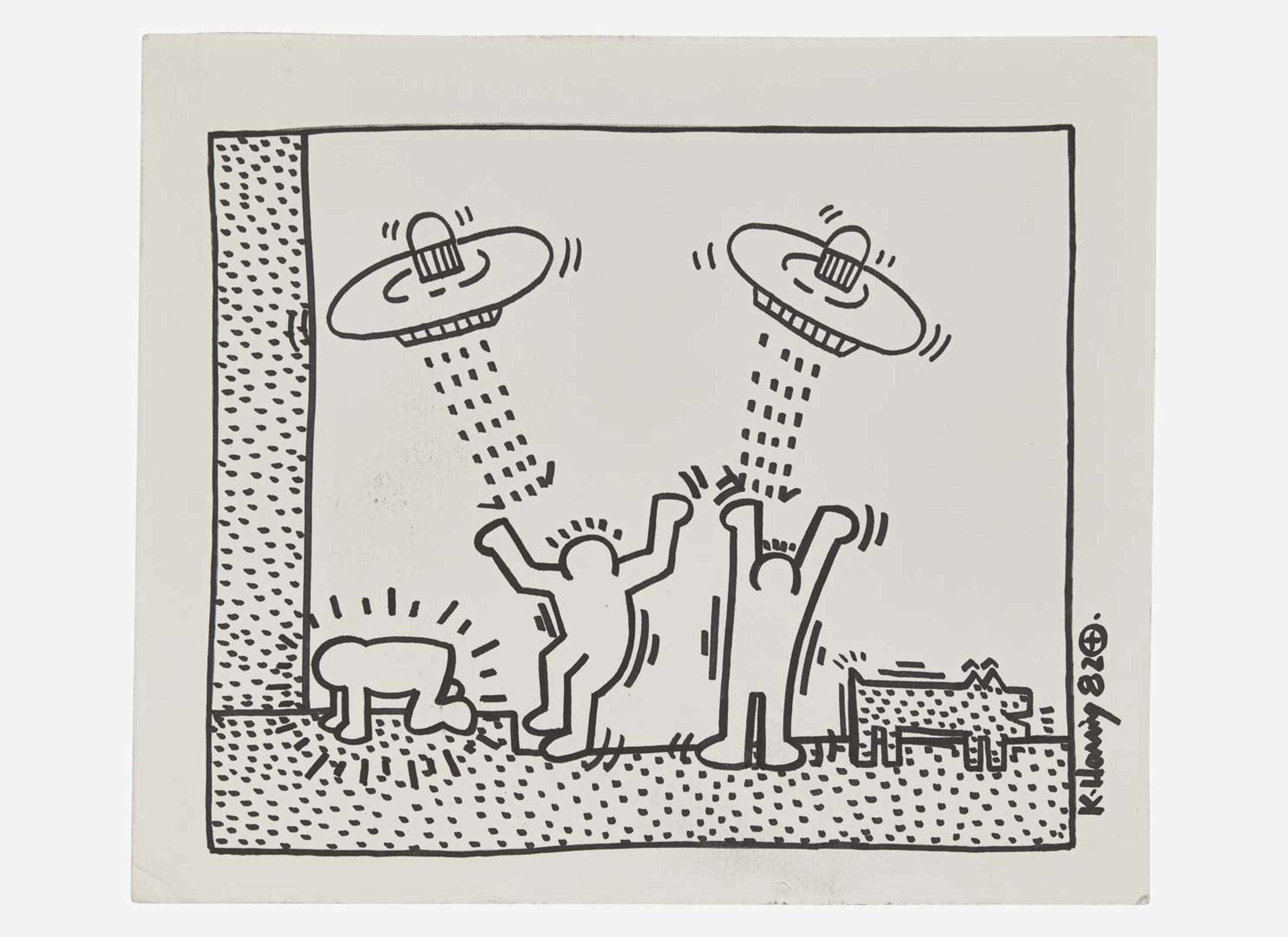 Keith Haring (American, 1958-1990), Untitled