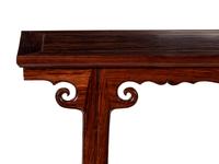 A Chinese Huanghuali Recessed-Leg Altar Table, Qiaotou'an