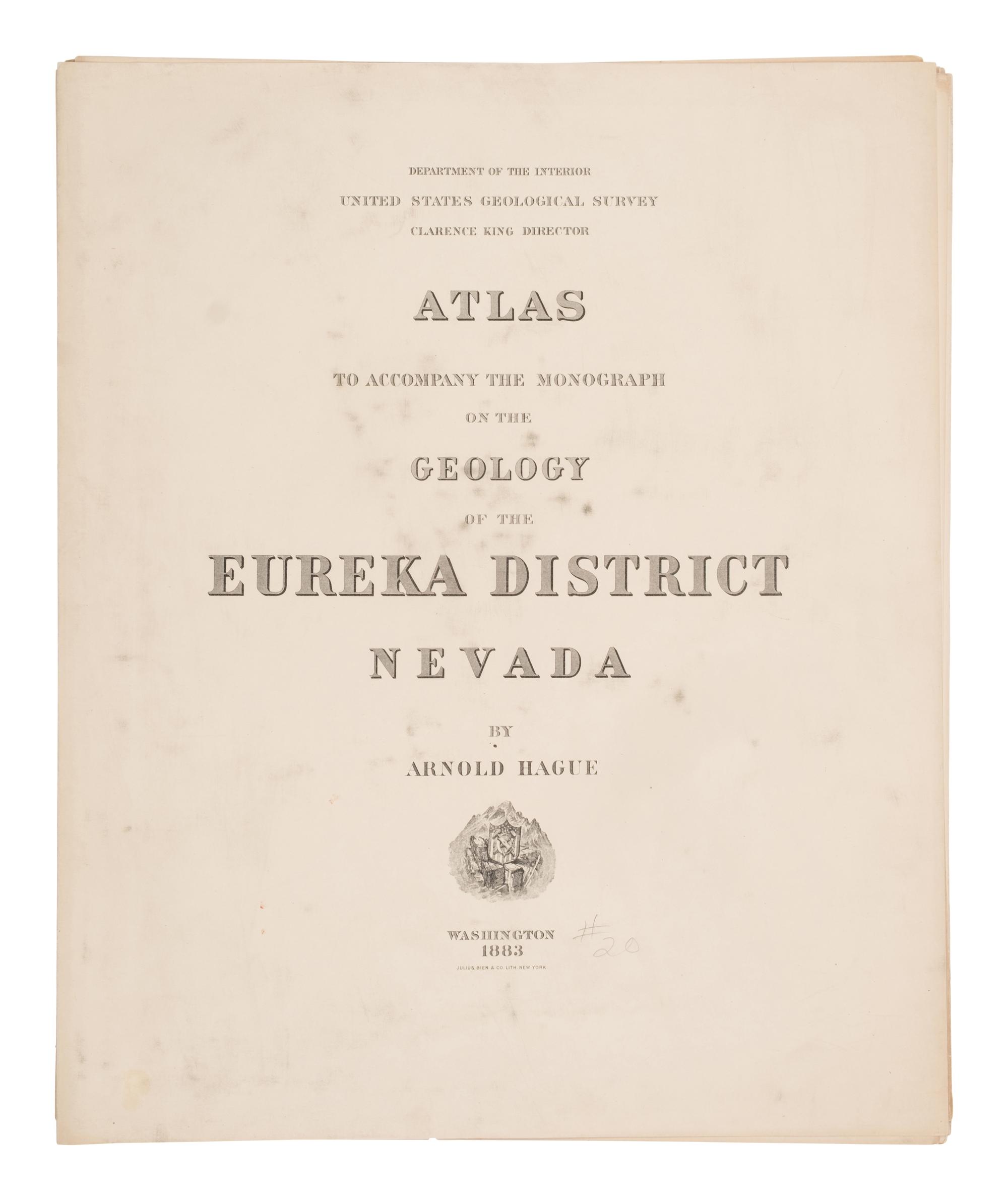 [Americana] Group of 4 Atlases Relating to the United States Geological Survey