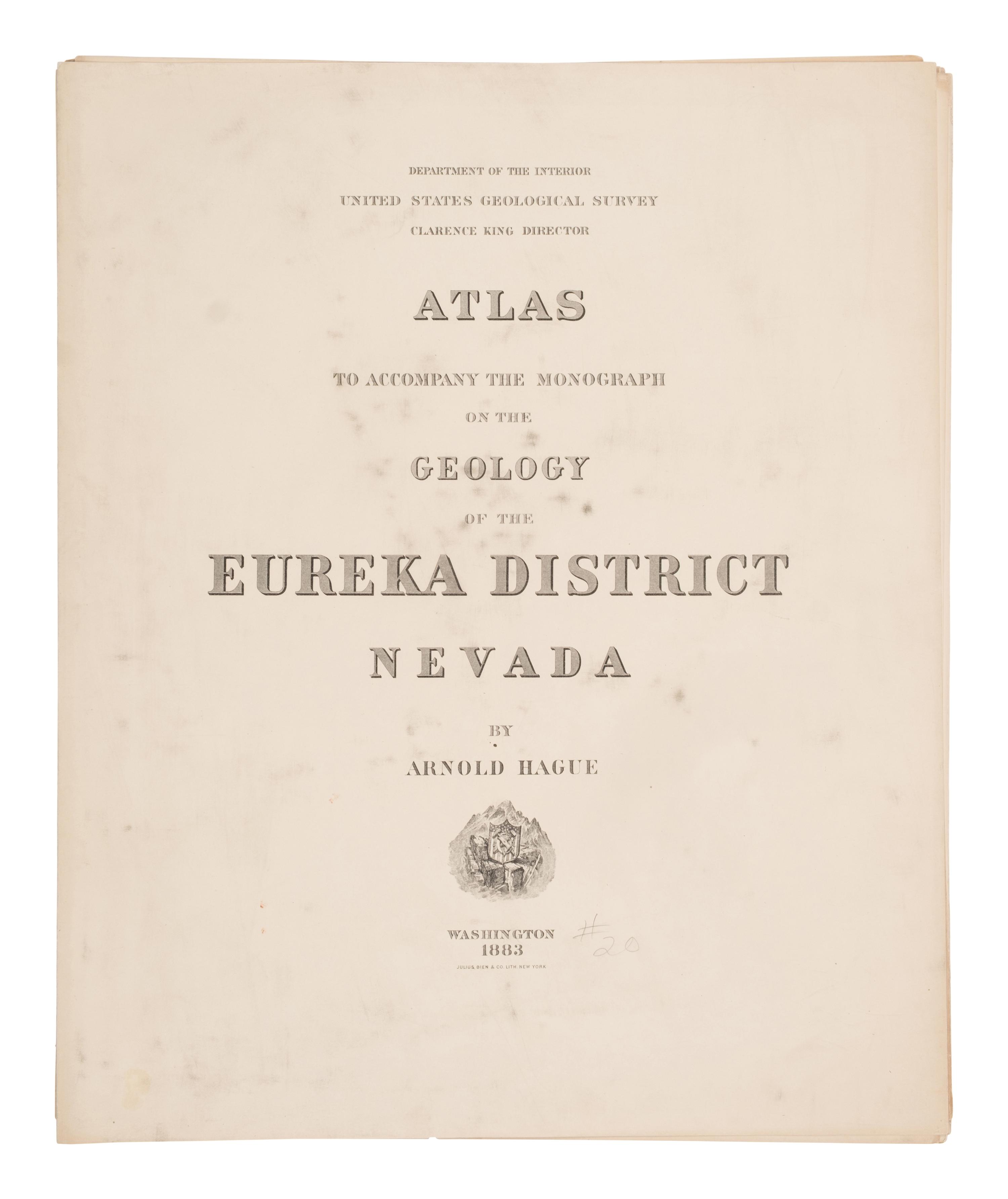 [Americana] Group of 4 Atlases Relating to the United States Geological Survey