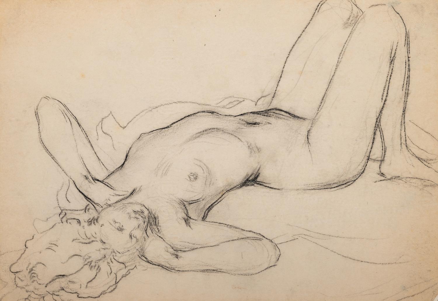 A Group of Three Nude Studies