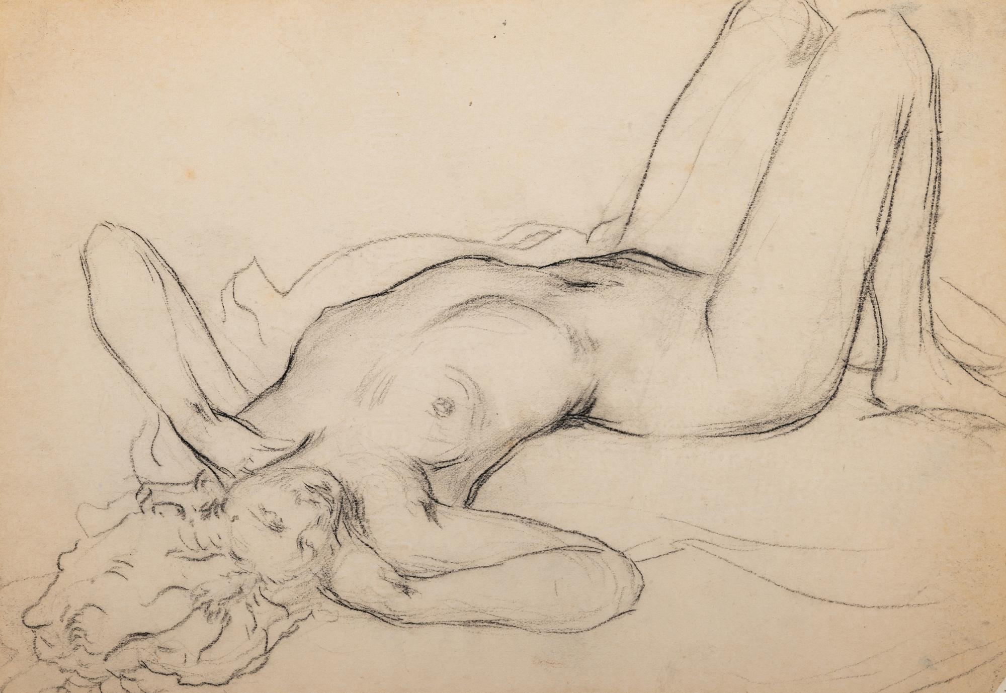 A Group of Three Nude Studies