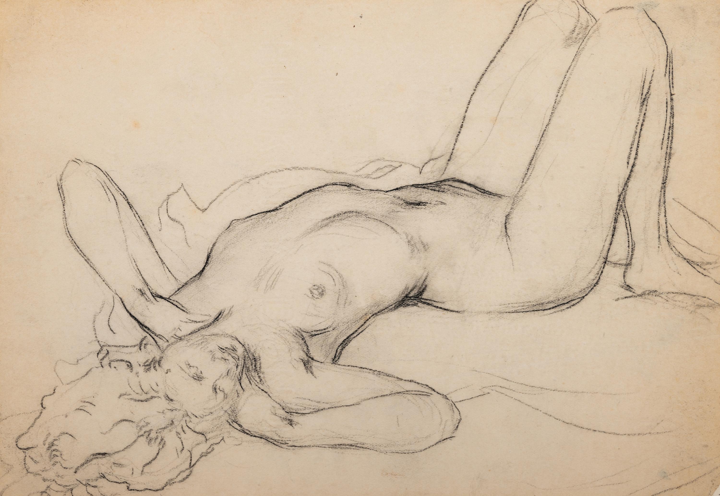 A Group of Three Nude Studies