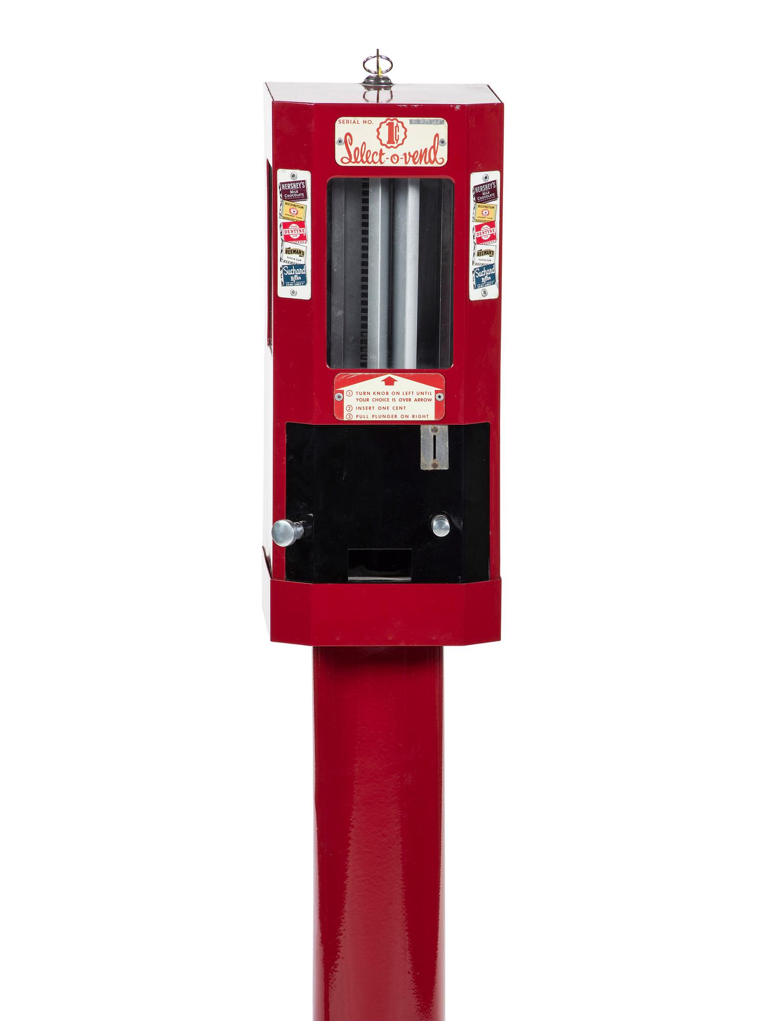 A 1 Cent Select-O-Vend on Stand