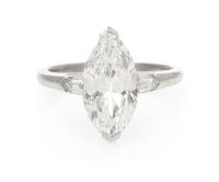 A Platinum and Diamond Ring, 3.50 dwts.