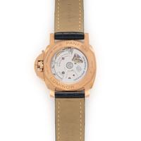 PANERAI, REF. PAM01112 18K ROSE GOLD 'LUMINOR MARINA GOLDTECH' WATCH WITH DATE, BOX & PAPERS