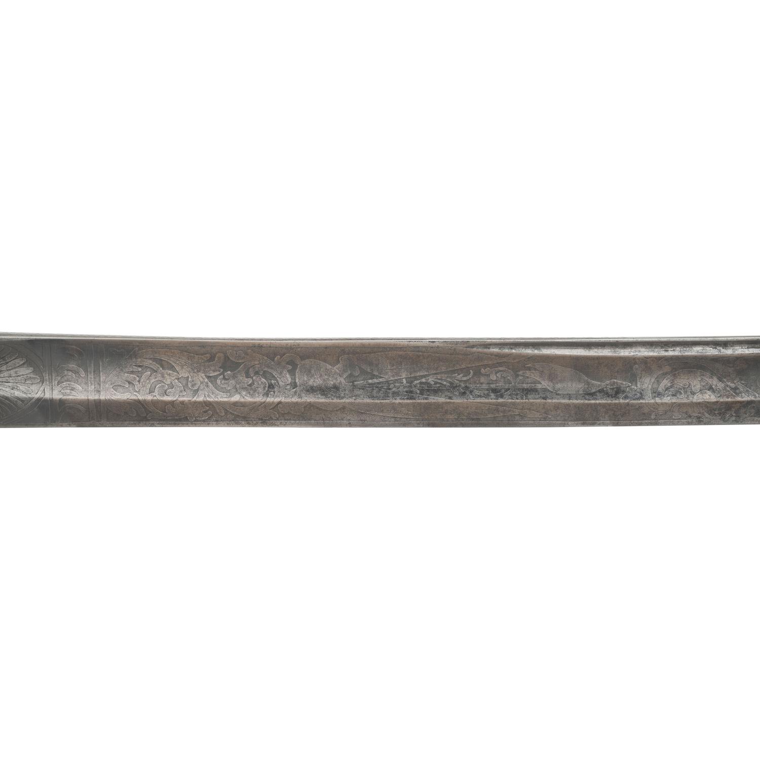 French Hilted Non-Regulation Imported Officers Sword Presented to Major James Plimpton - 3rd NH Volunteers, KIA at Deep Bottom Run with CDV