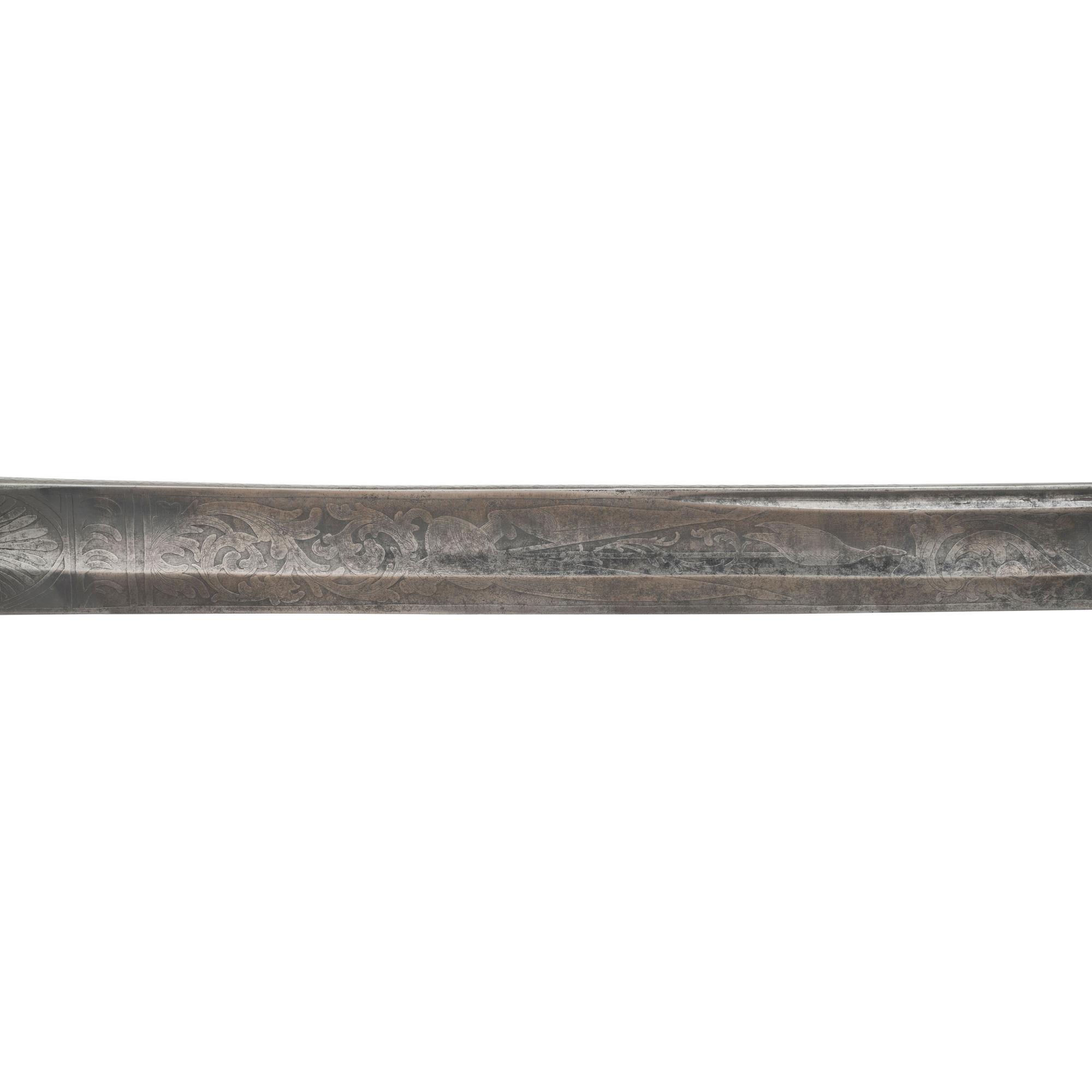 French Hilted Non-Regulation Imported Officers Sword Presented to Major James Plimpton - 3rd NH Volunteers, KIA at Deep Bottom Run with CDV