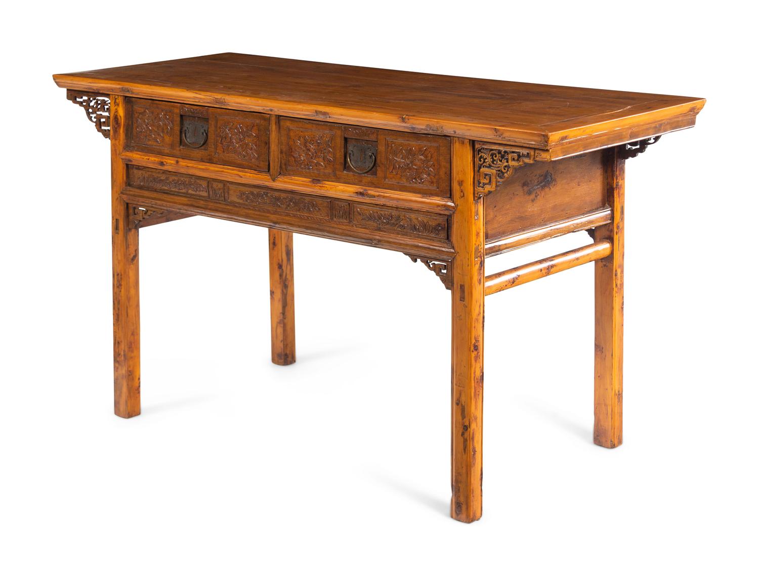 A Chinese Carved Hardwood Altar Table