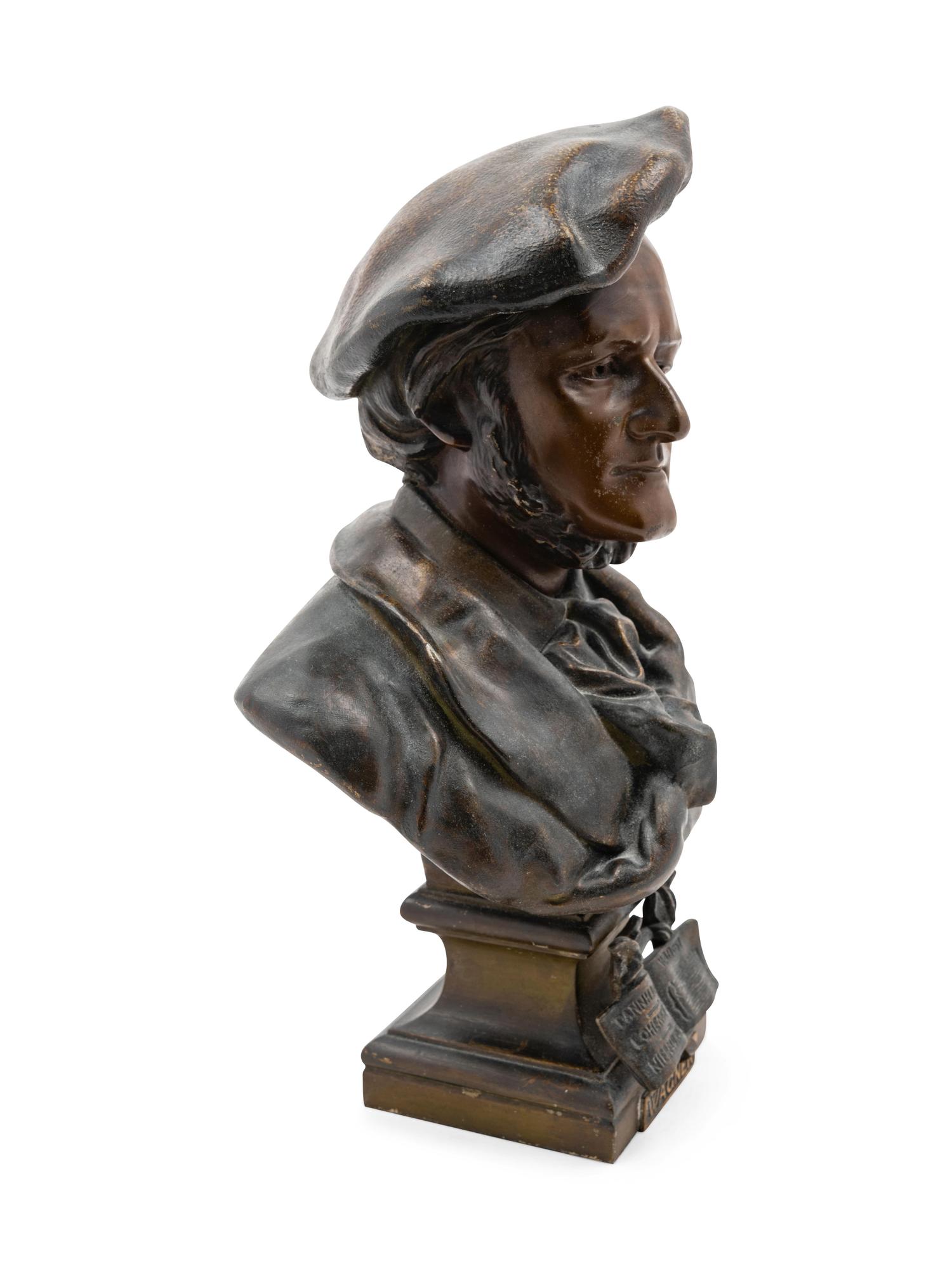 Three Patinated Bronze Figures