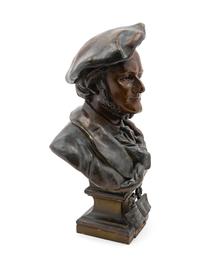 Three Patinated Bronze Figures