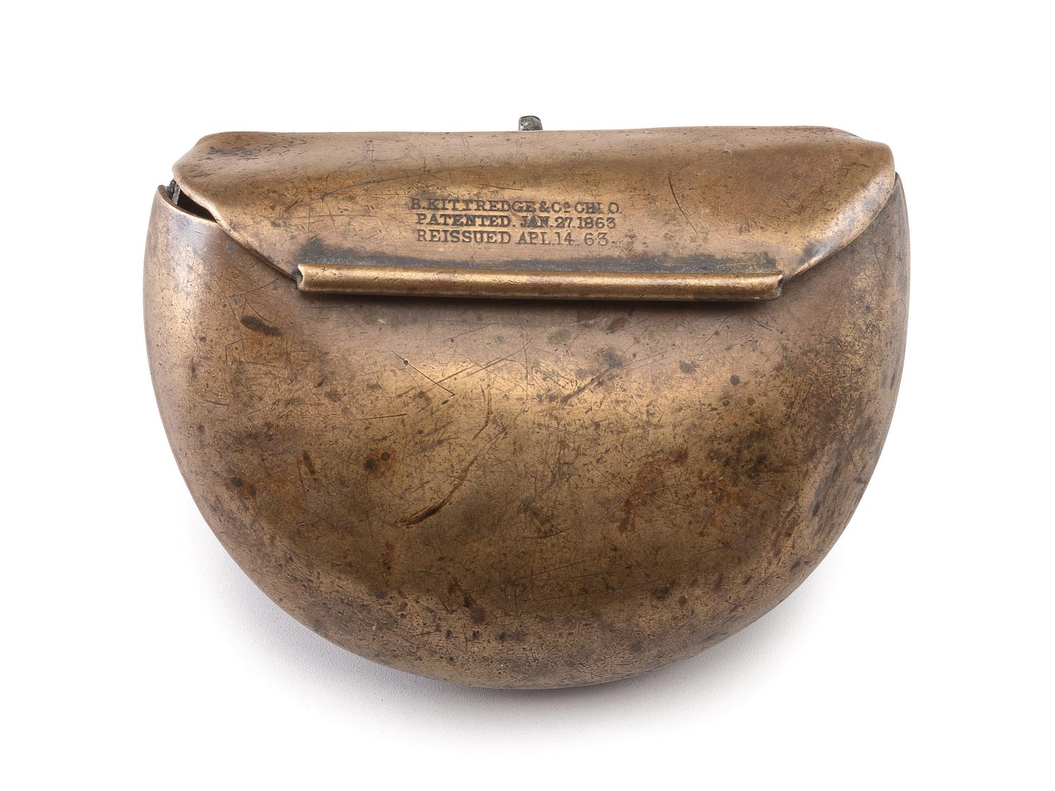 [CIVIL WAR]. Cartridge box by B. Kittredge & Co, Cincinnati, OH.
