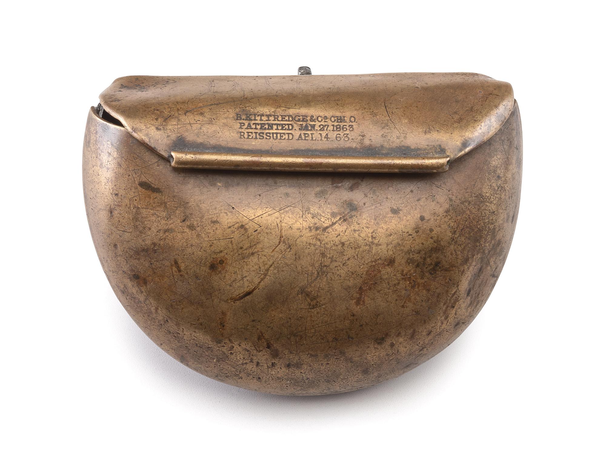 [CIVIL WAR]. Cartridge box by B. Kittredge & Co, Cincinnati, OH.