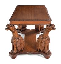 A Renaissance Revival Carved Walnut Partners' Desk