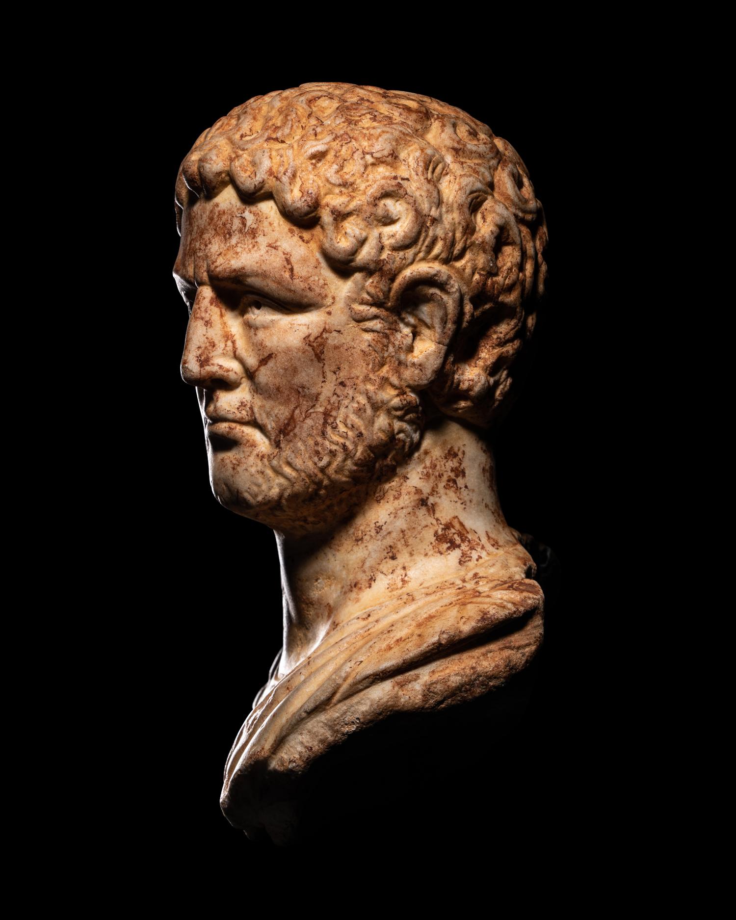 A Roman Marble Portrait Head