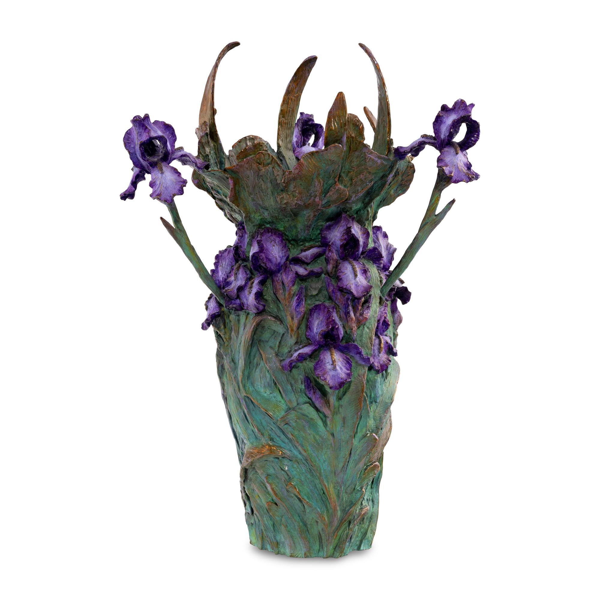 William Sharles (American, 1940-2023) — Iris Bouquet Vase