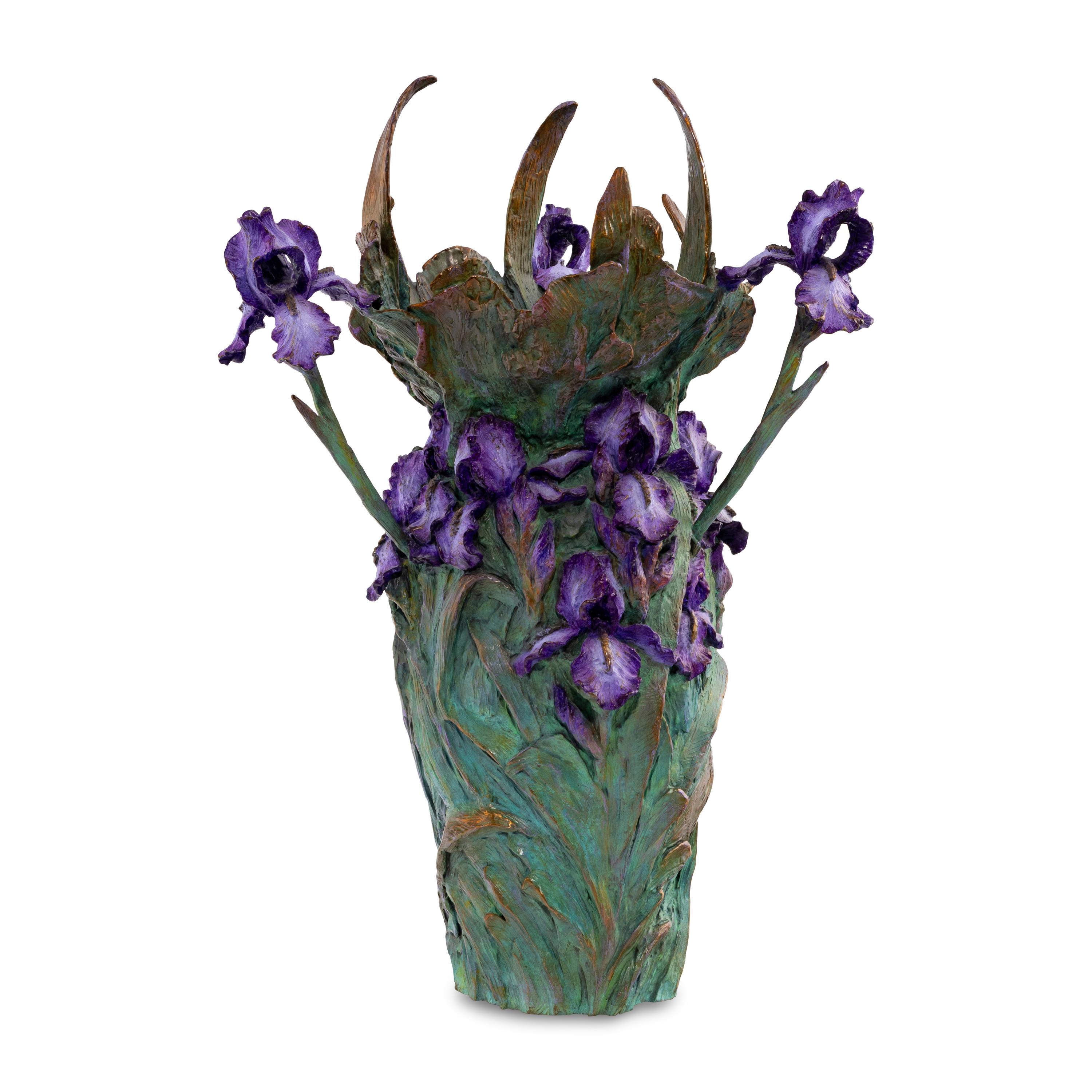 William Sharles (American, 1940-2023) — Iris Bouquet Vase