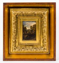In the Style of Ralph Albert Blakelock, (American, 1847-1919), Study of a landscape