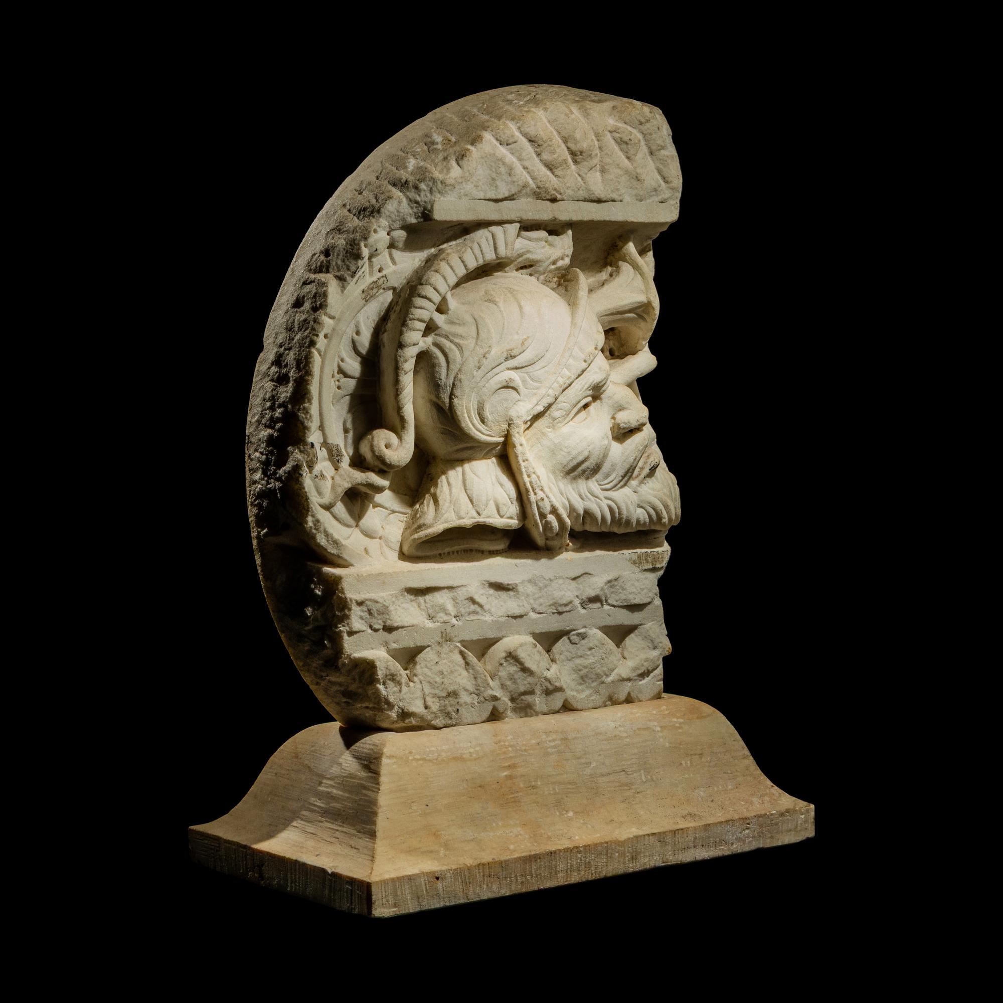 A Double-Sided Renaissance Marble Fragment