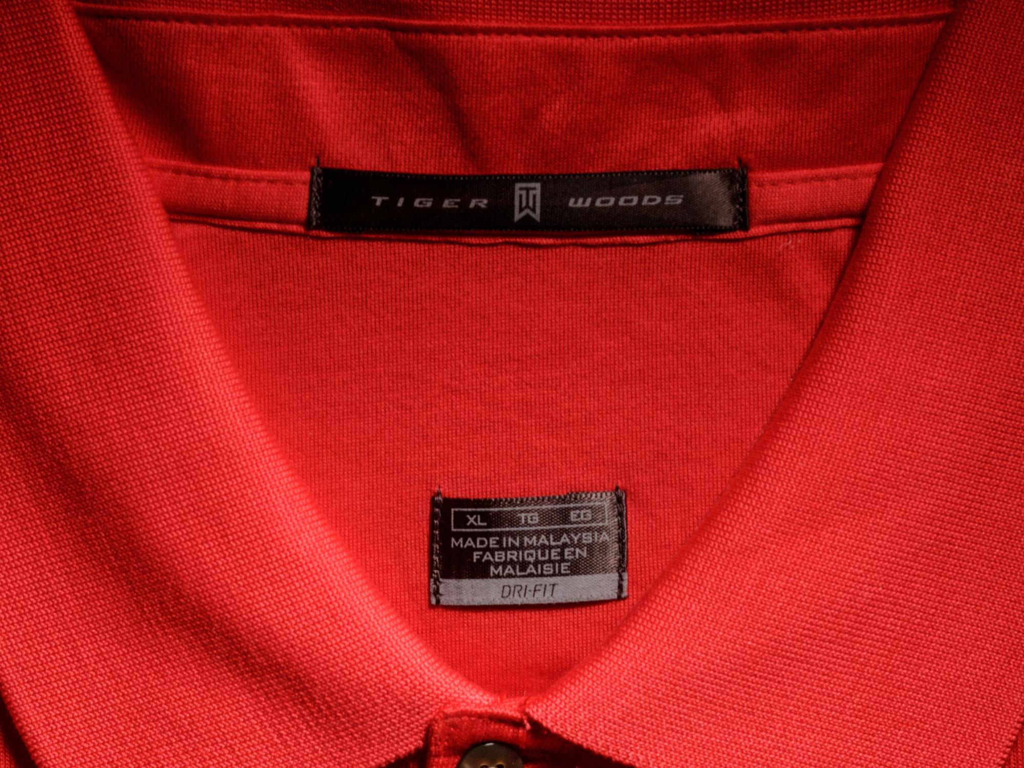 A Tiger Woods Signed 2006 PGA Championship Tiger Red Shirt Limited Edition Display, Upper Deck Authenticated,