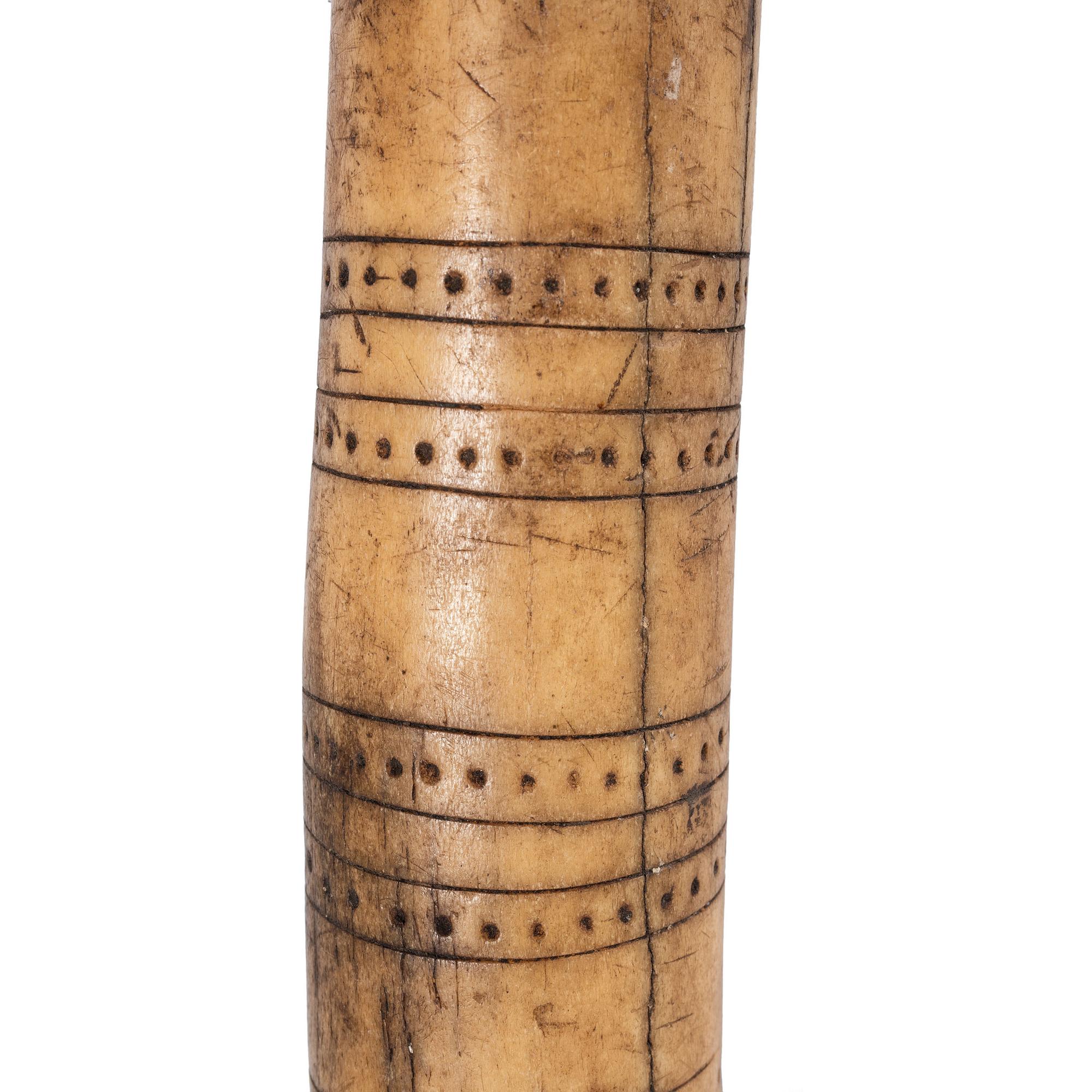 Elk Antler Hide Scraper, with Decorations