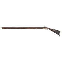 Relief Carved Percussion Altered Longrifle by Abraham Schweitzer