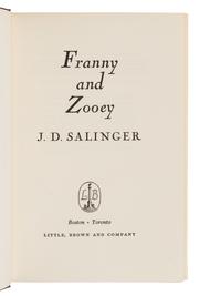 SALINGER, Jerome David (1919-2010). Franny and Zooey . Boston: Little, Brown and Company, 1961.