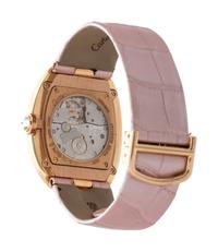 CARTIER, 18K ROSE GOLD AND DIAMOND 'BAIGNOIRE' WRISTWATCH