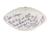 A Rare Dave Duerson 1985 Chicago Bears Super Bowl XX Single Signed and Inscribed Full Size Football