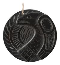 Argillite Pendant, the Raven and Sun