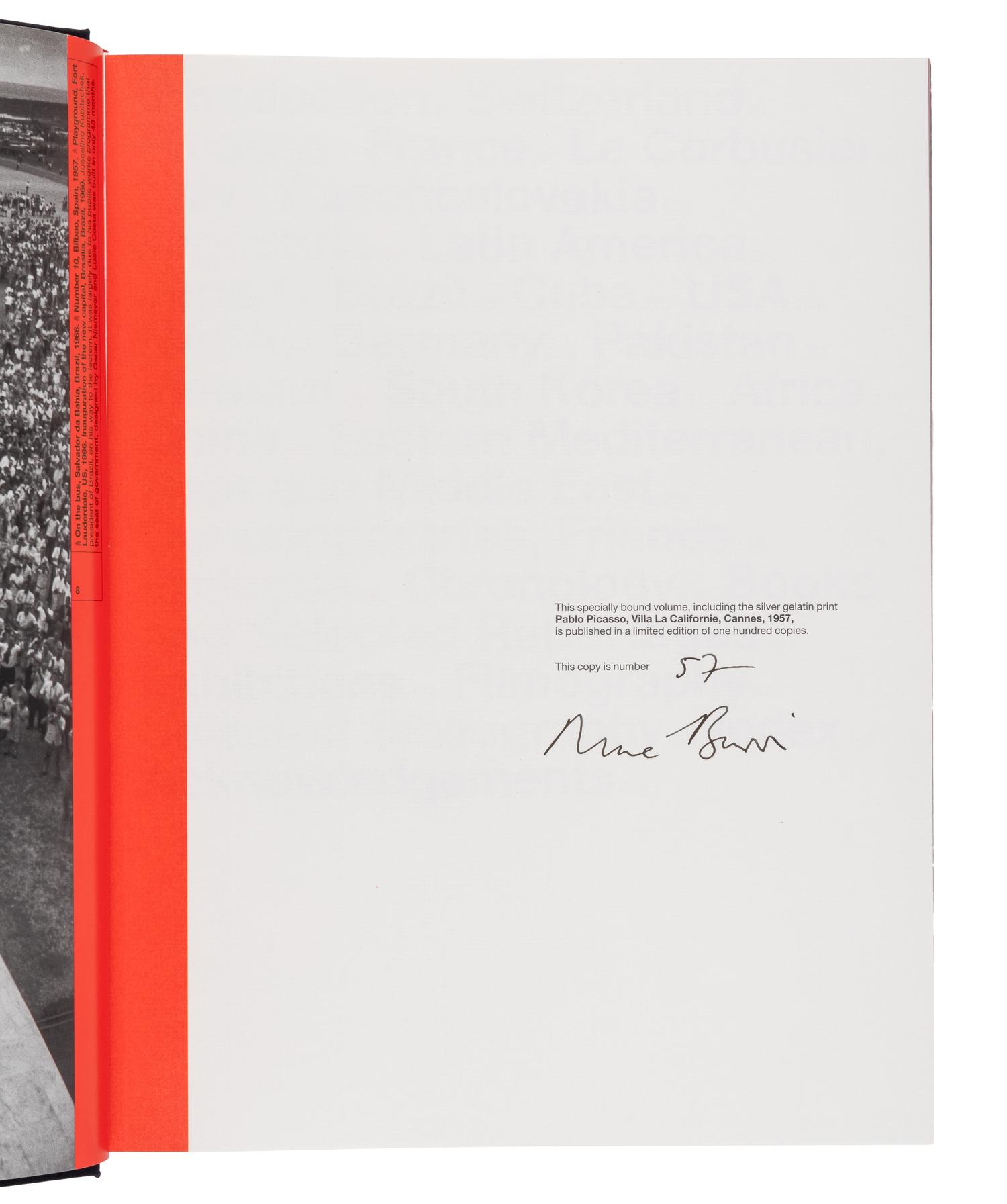 René Burri (1913-2014) Pablo Picasso, Villa "La Californie", 1957; and volume, Koetzle, "René Burri Photographs," 2004