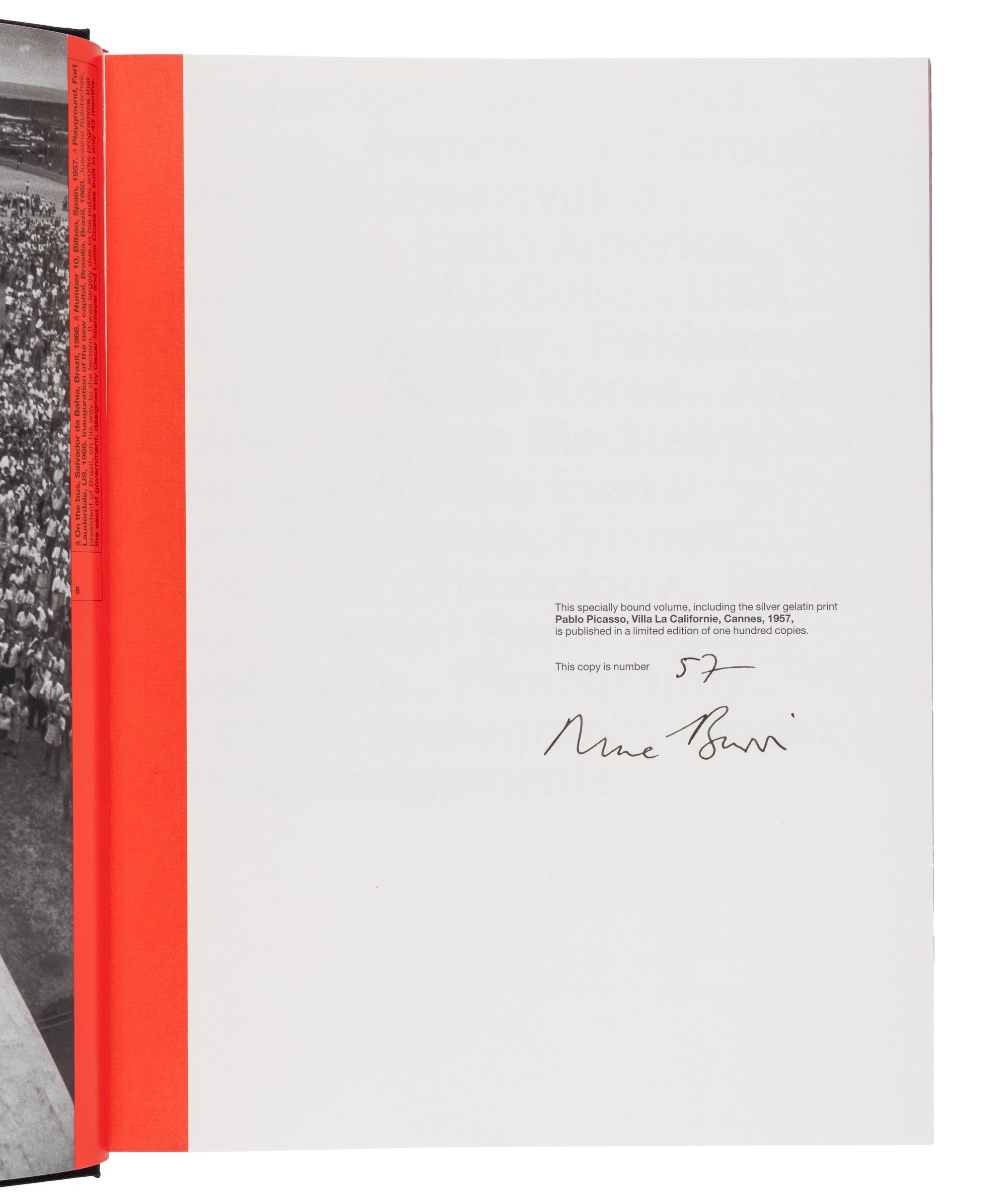 René Burri (1913-2014) Pablo Picasso, Villa "La Californie", 1957; and volume, Koetzle, "René Burri Photographs," 2004