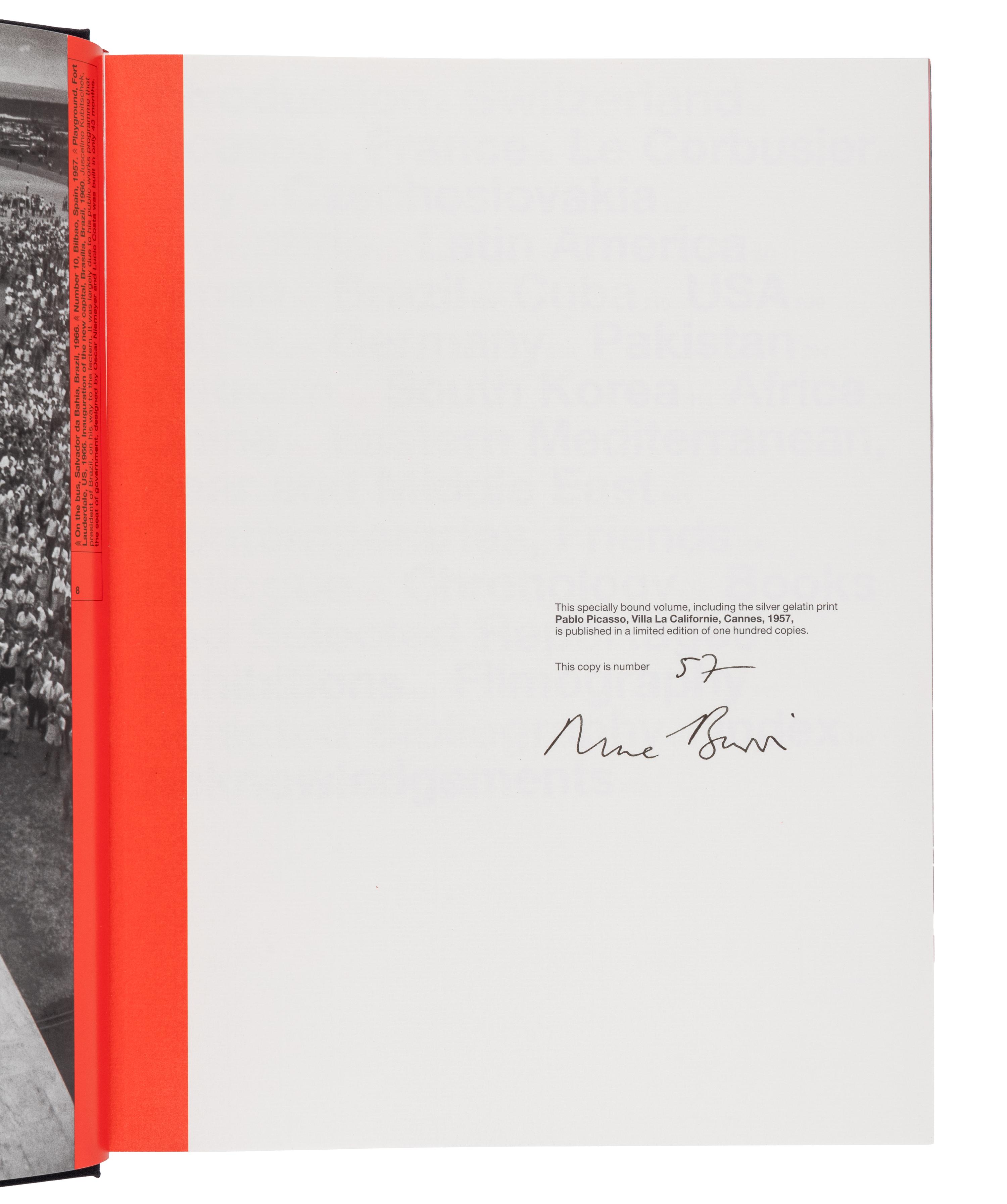 René Burri (1913-2014) Pablo Picasso, Villa "La Californie", 1957; and volume, Koetzle, "René Burri Photographs," 2004