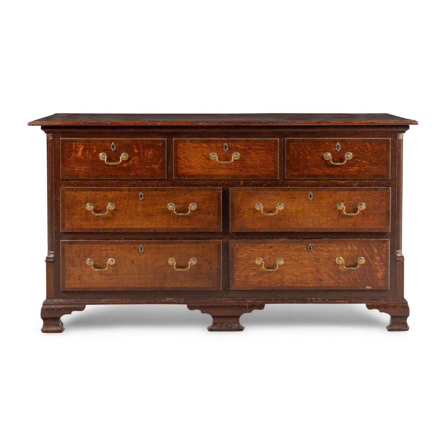 An English Oak Mule Chest